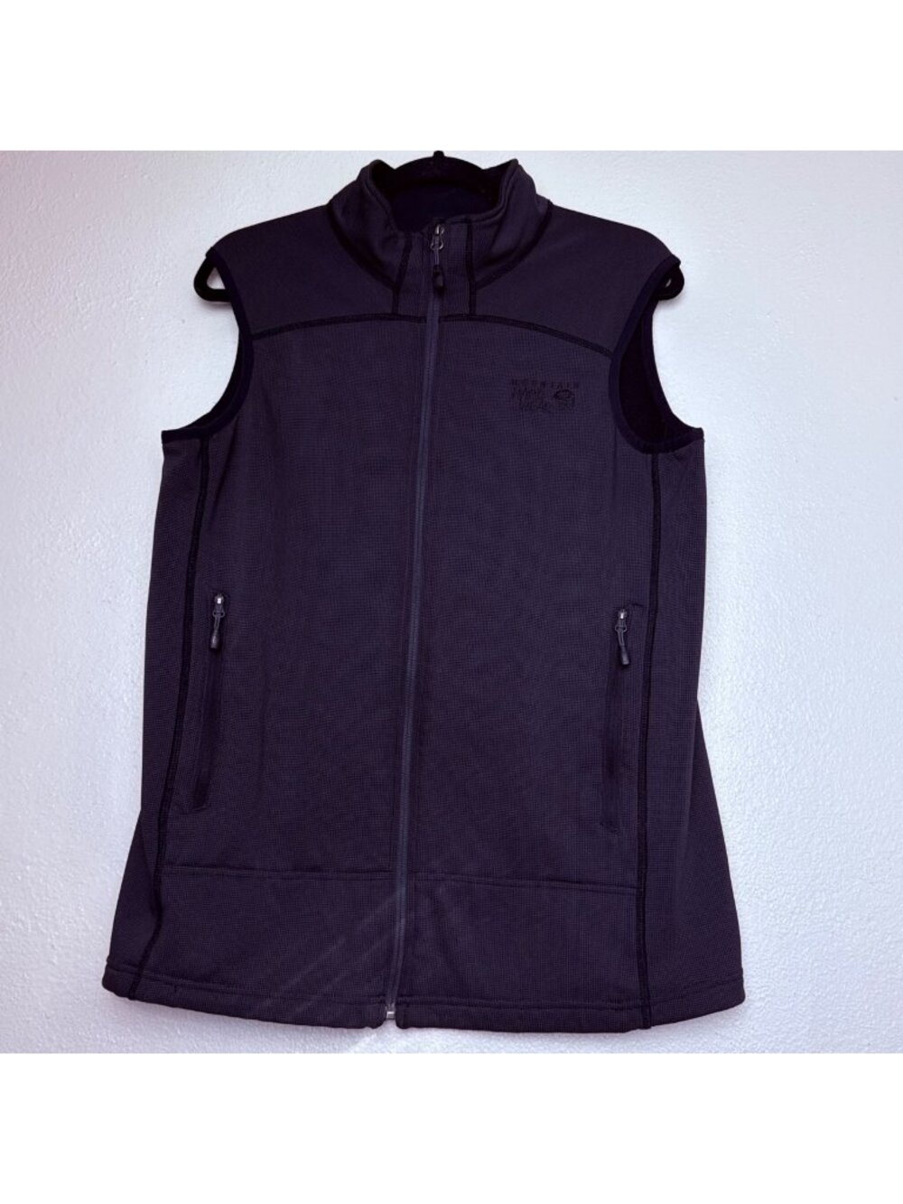 Mountain Hardwear Mens Black Full-Zip Sleeveless Vest  Size M